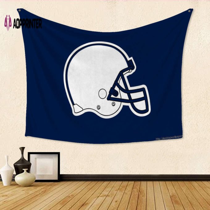 Official Penn State Nittany Lions Helmet Tapestry – Perfect Gift for Fans! 3D Full Printing