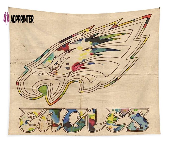 Philadelphia Eagles Logo Art Tapestry Gifts For Fans