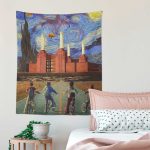 Pigs Can Fly Stranger Things x Animals Pink Floyd Tapestry