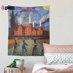 Pigs Can Fly Stranger Things x Animals Pink Floyd Tapestry