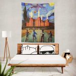 Pigs Can Fly Stranger Things x Animals Pink Floyd Tapestry