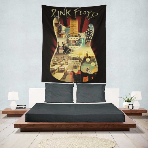 Pink Floyd and Guitar Art Tapestry