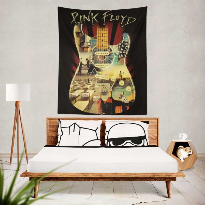 Pink Floyd and Guitar Art Tapestry