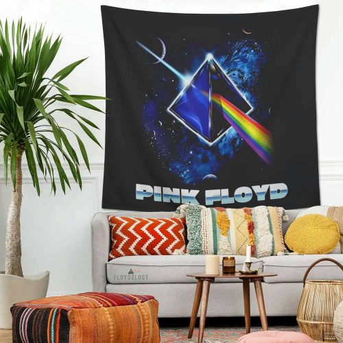 Pink Floyd Cosmic Prism Rainbow Galaxy Tapestry