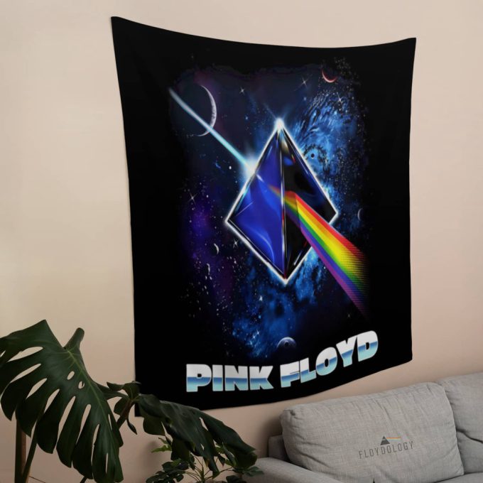 Pink Floyd Cosmic Prism Rainbow Galaxy Tapestry