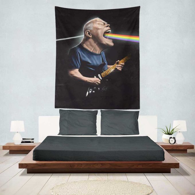 Pink Floyd David Gilmour Guitar Art Tapestry