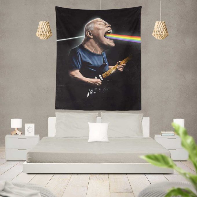 Pink Floyd David Gilmour Guitar Art Tapestry