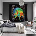 Pink Floyd Eye Catching Psychadelic Floating Pigs Tapestry