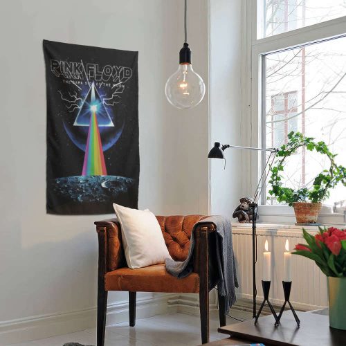 Pink Floyd The Dark Side Of The Moon Attack Earth Art back Tapestry