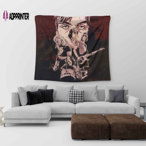 Chicago Bulls Iconic Air Jordans Watercolor Strokes Pixel Art 1 Joe Hamilton Tapestry