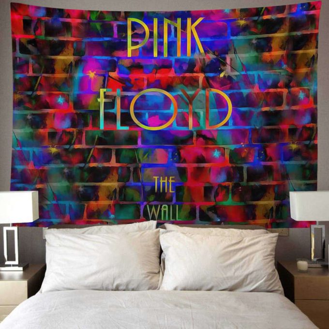 Pink Floyd The Wall Water Painting Tapestry