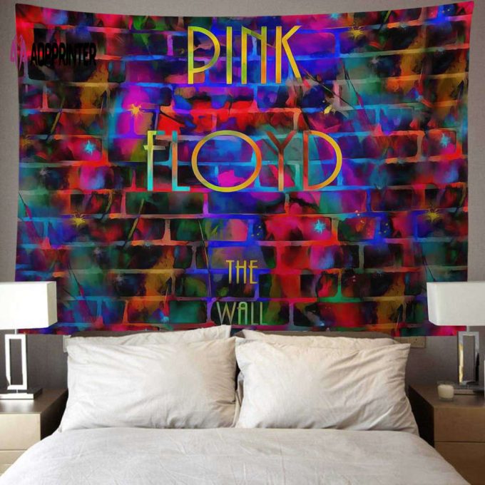 Pink Floyd The Wall Water Painting Tapestry