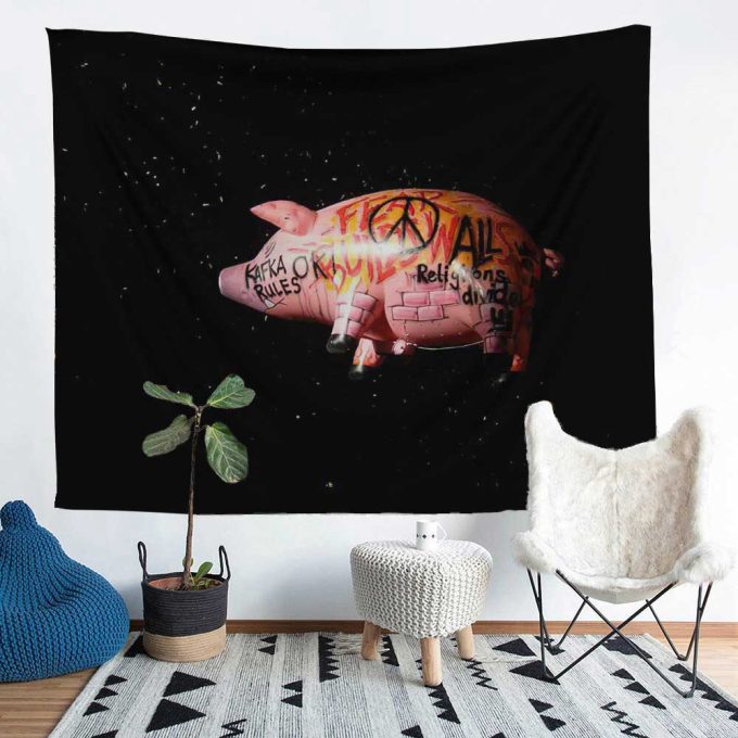 Pink Floyd’s Flying Pig Tapestry