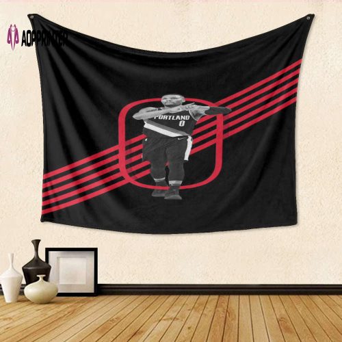 Portland Trail Blazers Carmelo Anthony3 Gift For Fan 3D Full Printing Tapestry