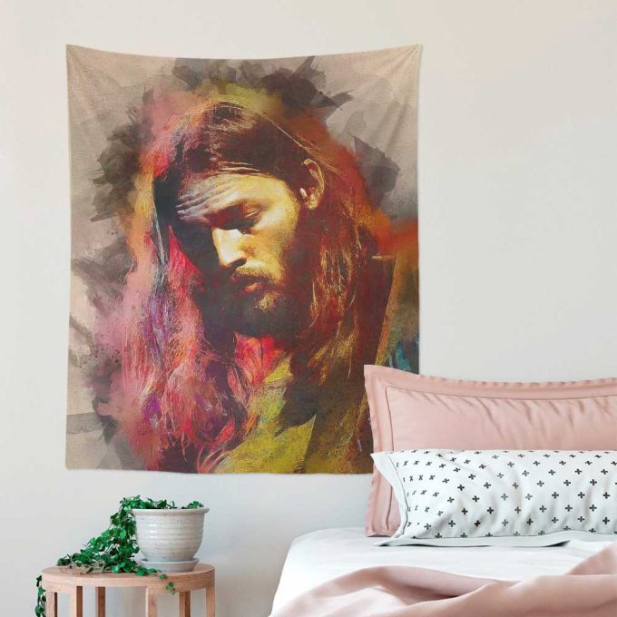 Portrait of David Gilmour Digital Art Pink Floyd Tapestry