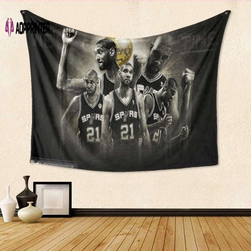 San Antonio Spurs All Players11 Gift For Fan 3D Full Printing Tapestry