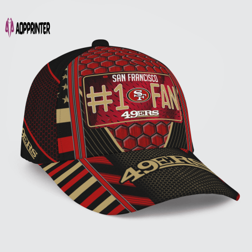 San Francisco 49ers #1 Fan All Over Print Baseball Classic Baseball Classic Cap Men Hat Men Hat