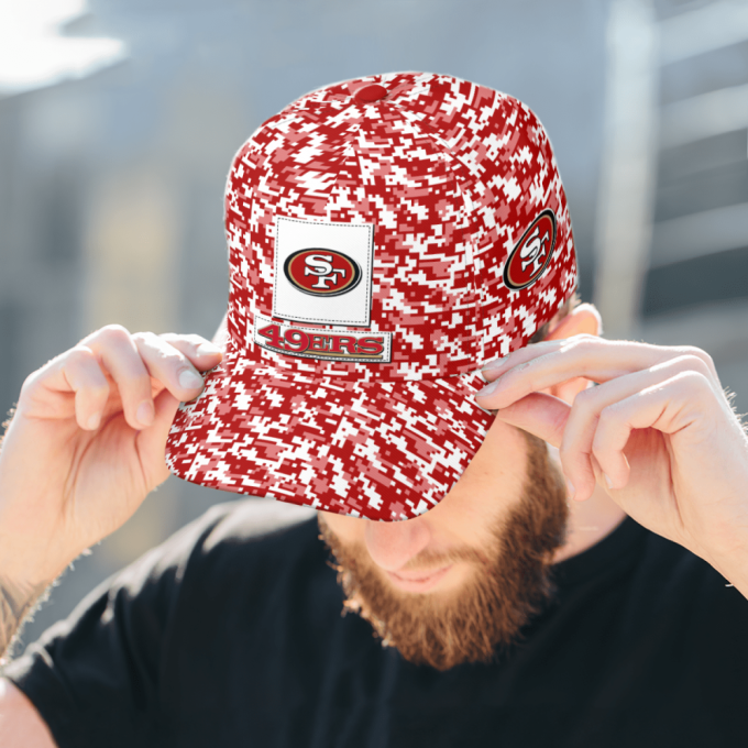 San Francisco 49ers Digital Camo AOP Classic Baseball Classic Baseball Classic Cap Men Hat Men Hat