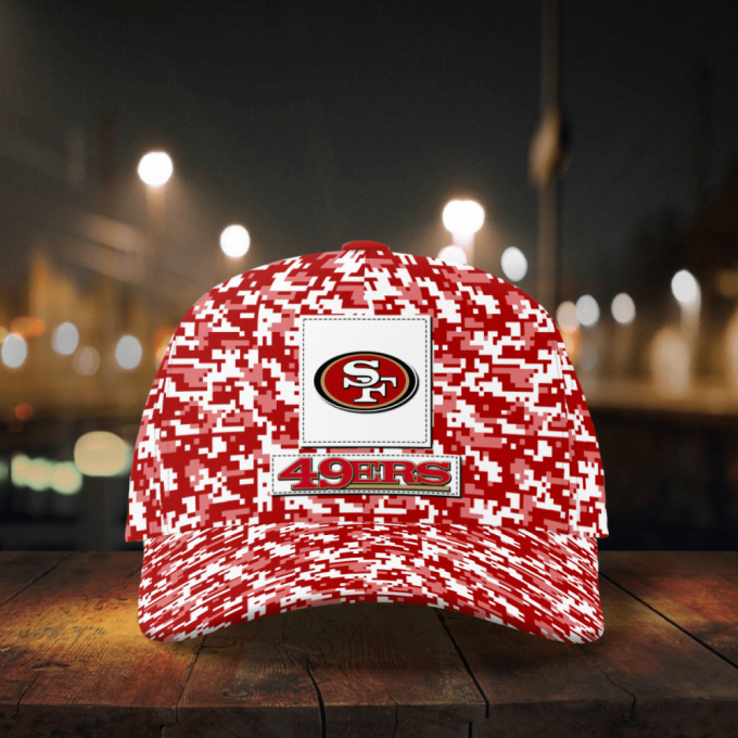 San Francisco 49ers Digital Camo AOP Classic Baseball Classic Baseball Classic Cap Men Hat Men Hat