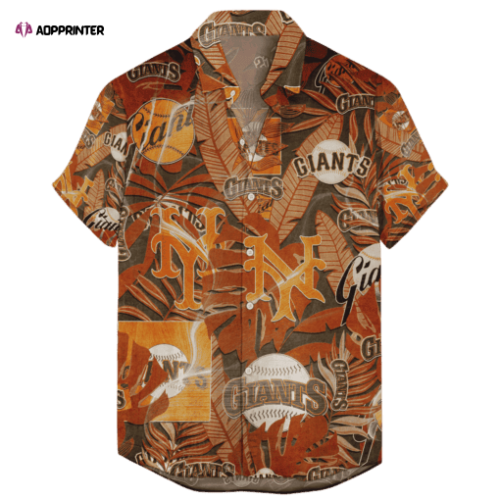 San Francisco Giants Retro Logo Hawaiian Shirt Gift Men Women Gift Men Women