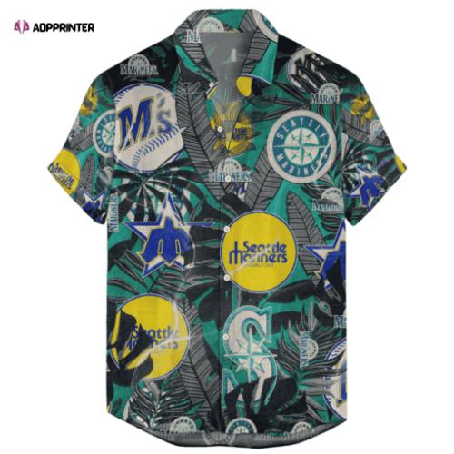 Seattle Mariners Retro Logo Hawaiian Shirt Gift Men Women Gift Men Women