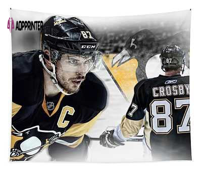 Legendary Sidney Crosby Sportspop Tapestry: Captivating Art for Fans