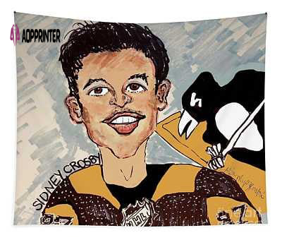 Official Sidney Crosby Sid The Kid Pittsburgh Penguins Tapestry – Limited Edition NHL Memorabilia