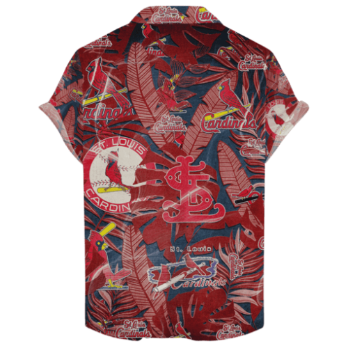 St Louis Cardinals Retro Logo Hawaiian Shirt Gift Men Women Gift Men Women