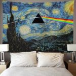 Starry Night Dark Side Of The Moon Van Gogh Pink Floyd Tapestry