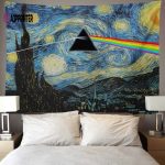 Starry Night Dark Side Of The Moon Van Gogh Pink Floyd Tapestry