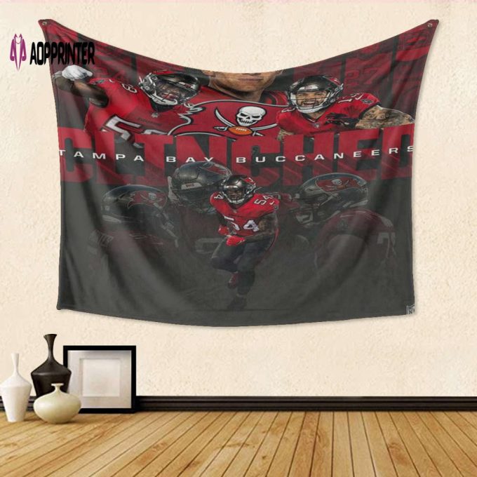 Tampa Bay Buccaneers All Players3 Gift: Engaging 3D Full Printing Tapestry for Fan