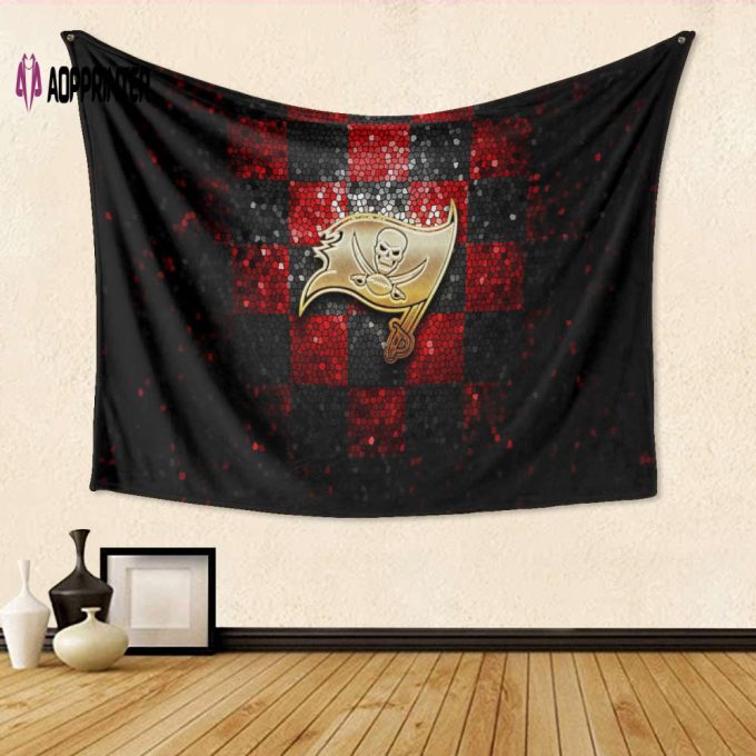 Tampa Bay Buccaneers Emblem v5 Gift For Fan 3D Full Printing Tapestry