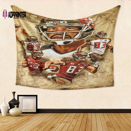 Tampa Bay Buccaneers 03 Jameis Winston v18 Gift For Fan 3D Full Printing Tapestry