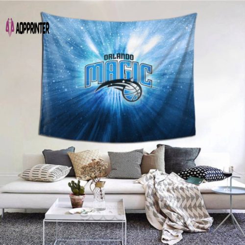 Cozy Orlando Magic Tapestry Wall Hanging – Enhance Your Space Tapestry -154687