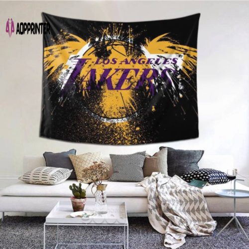 Los Angeles Lakers Sport Tapestry Wall Hanging -153059: Enhance Your Space with Lakers Themed Décor