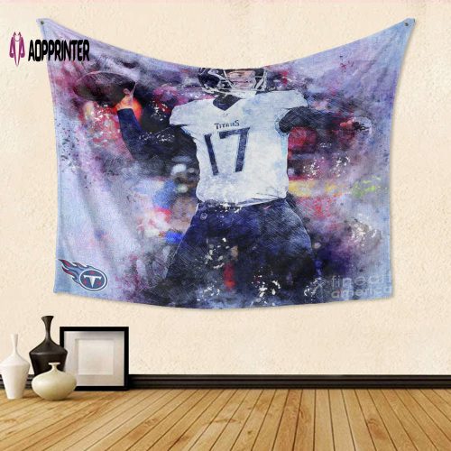 Peyton Manning Art 1 Joe Hamilton Tapestry: Stunning Football Memorabilia for Fans