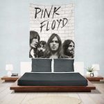 The Wall Full Sign Black & White Pink Floyd Tapestry