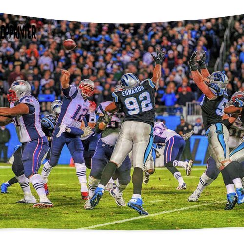 Tom Brady With The Pass Tapestry Gifts For Fans 1