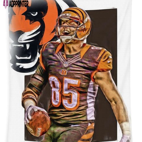 Tyler Eifert Cincinnati Bengals Oil Art Tapestry Gift For Fan