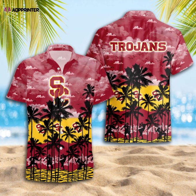 USC Trojans Hawaiian Shirt Gift Men Women Gift Men Women Trending Summer. Gift For Fan S88912