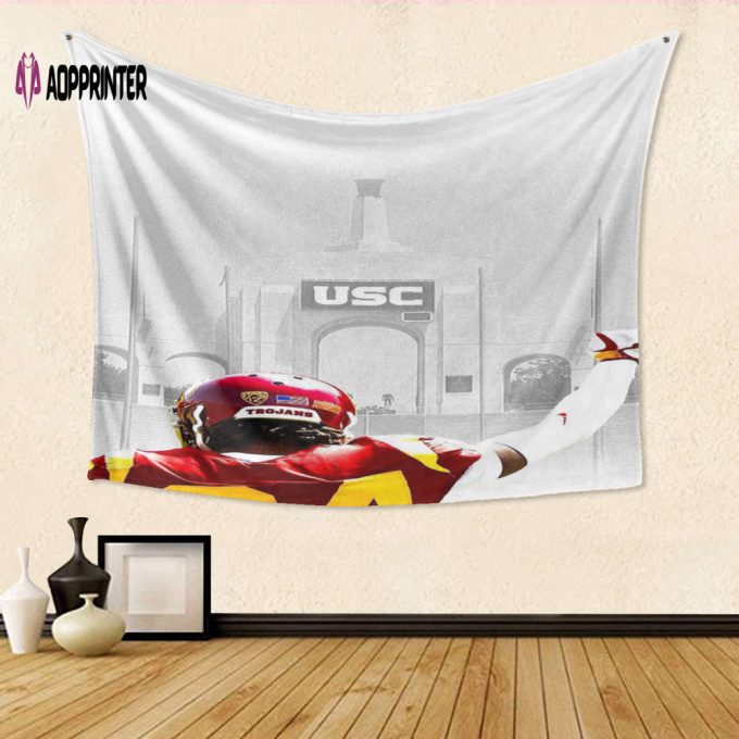 USC Trojans Player TA8 Gift For Fan 3D Full Printing Tapestry