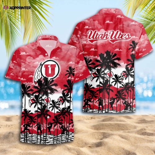 Utah Utes Hawaiian Shirt Gift Men Women Gift Men Women Trending Summer. Gift For Fan S88912