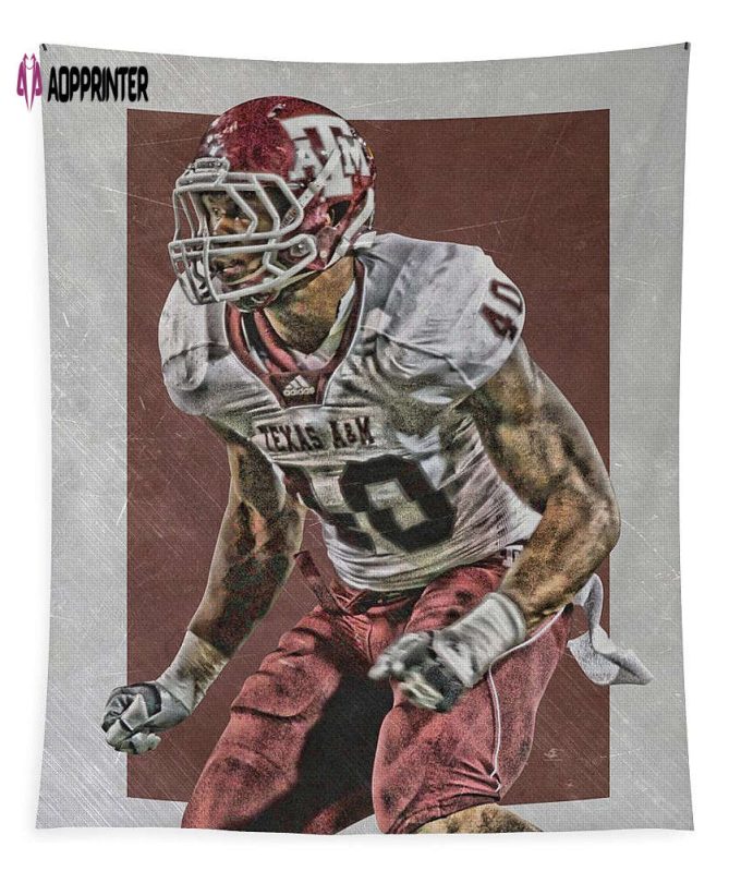 Von Miller Texas A&M Art Tapestry: Perfect Gifts for Fans