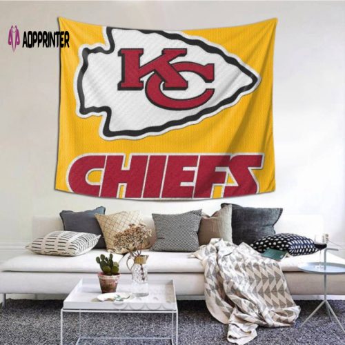 Chiefs Tapestry Wall Hanging – Kansas City Decor for Football Fans