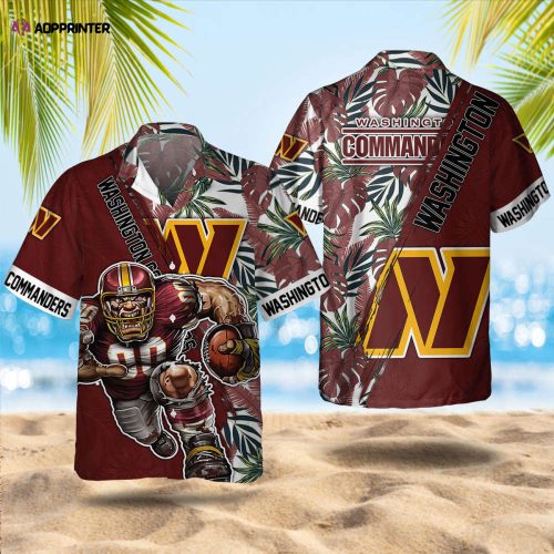 Washington Commanders Summer Hawaiian Shirt Gift Men Women Gift Men Women