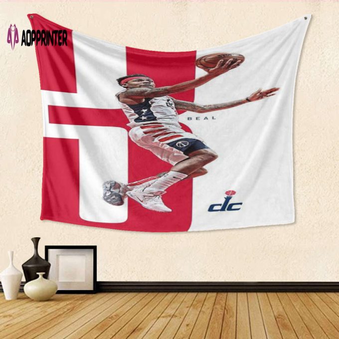 Washington Wizards Bradley Beal10 Tapestry: Perfect Gift for Fans – 3D Full Printing