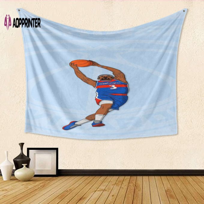 Gift the Ultimate Washington Wizards Fan: Bradley Beal 11 – 3D Full Printing Tapestry