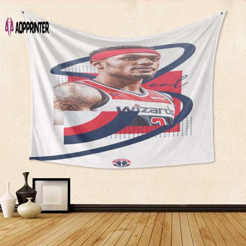 Shop Washington Wizards Bradley Beal 3D Full Printing Tapestry – Perfect Gift for Fans!