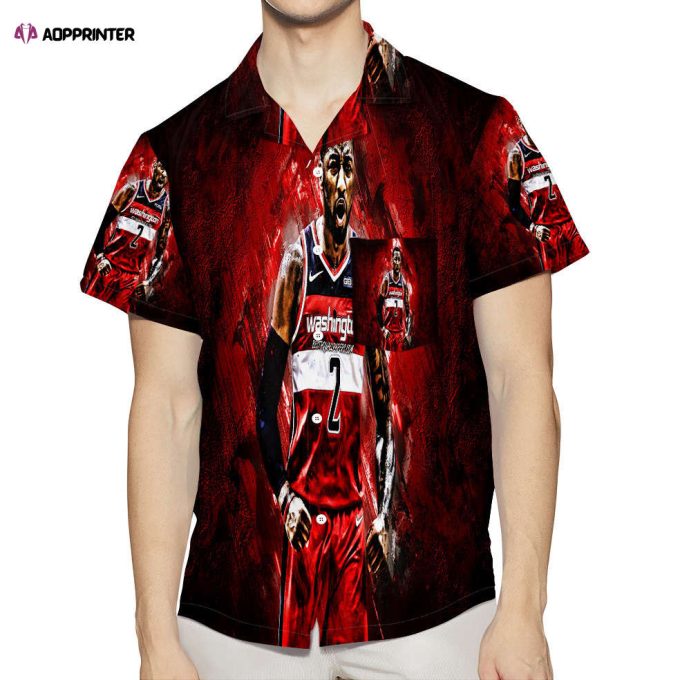 Washington Wizards John Wall17 3D All Over Print Summer Beach Hawaiian Shirt Gift Men Women Gift Men Women With Pocket