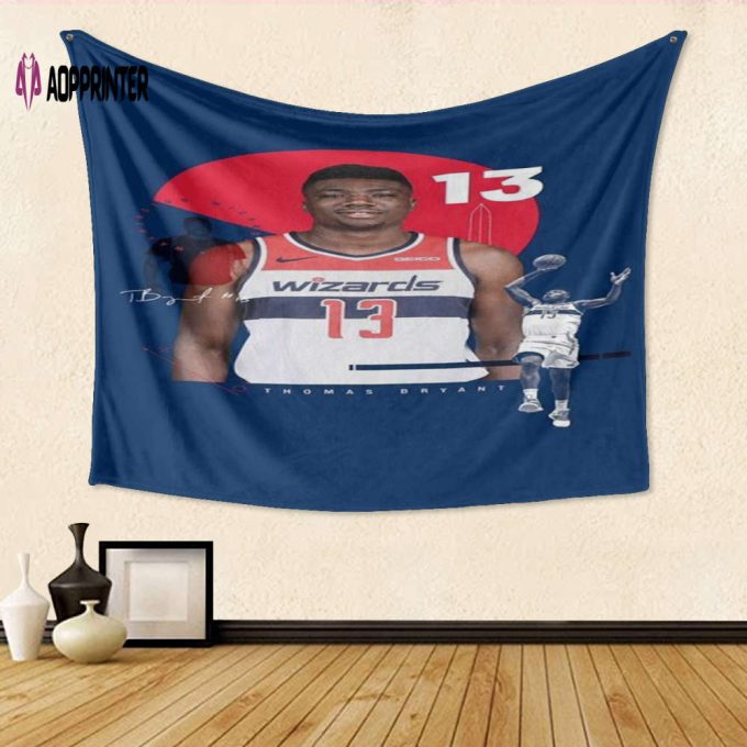 Washington Wizards Thomas Bryant2 Gift – 3D Full Printing Tapestry: Perfect Fan Memorabilia